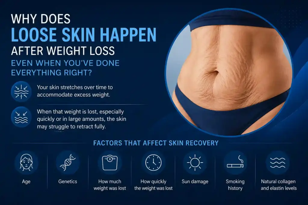 Why Does Loose Skin Happen After Weight Loss Even When You’ve Done Everything Right Swadlincote?